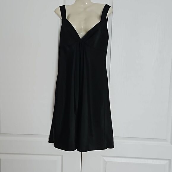 Calvin Klein Maternity Robe Slip-On Midi Dress With Low Back Black 6 - Picture 3 of 16
